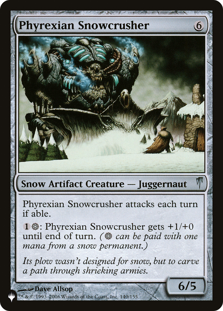 Phyrexian Snowcrusher [The List] | Mega City Incorporated