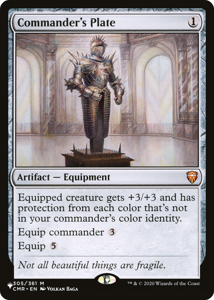 Commander's Plate [The List] | Mega City Incorporated