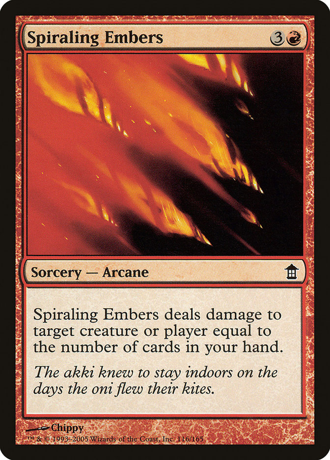 Spiraling Embers [Saviors of Kamigawa] | Mega City Incorporated