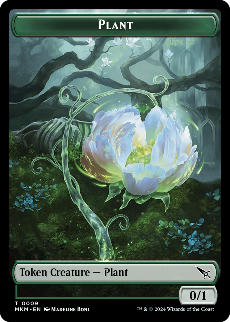 Detective // Plant Double-Sided Token [Murders at Karlov Manor Tokens] | Mega City Incorporated