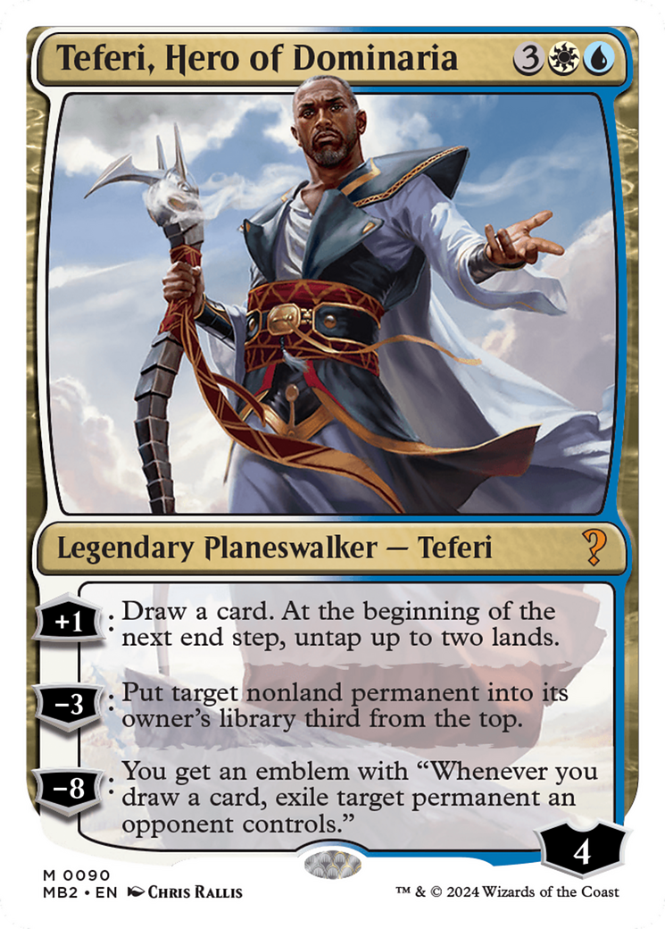 Teferi, Hero of Dominaria (White Border) [Mystery Booster 2] | Mega City Incorporated