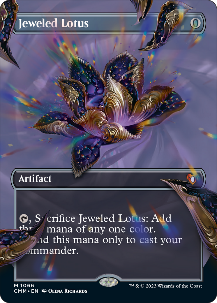 Jeweled Lotus (Borderless Textured Foil Frame Break) [Commander Masters] | Mega City Incorporated