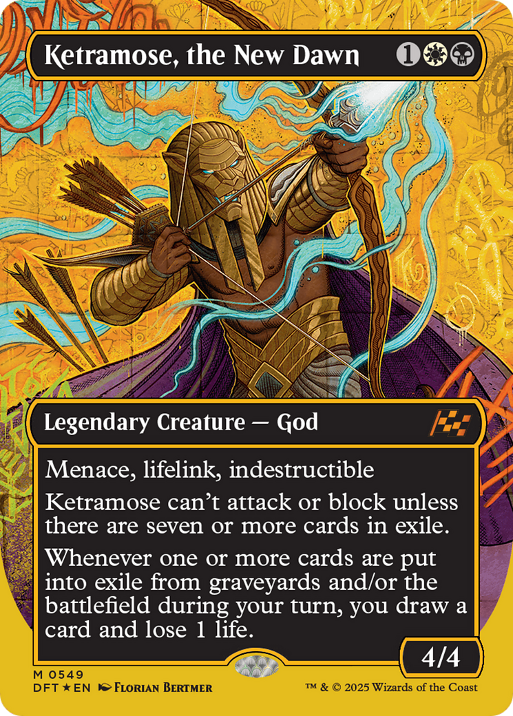 Ketramose, the New Dawn (Borderless) (First-Place Foil) [Aetherdrift] | Mega City Incorporated