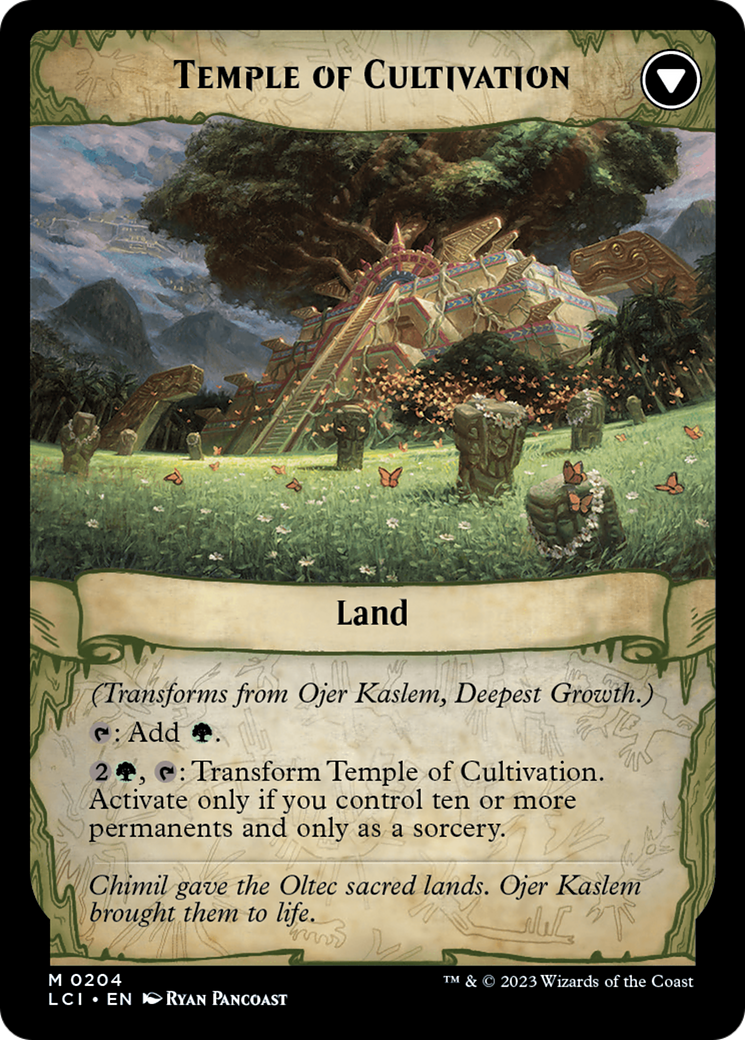 Ojer Kaslem, Deepest Growth // Temple of Cultivation [The Lost Caverns of Ixalan Prerelease Cards] | Mega City Incorporated