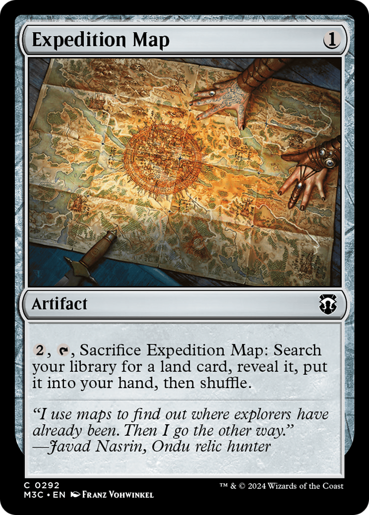 Expedition Map (Ripple Foil) [Modern Horizons 3 Commander] | Mega City Incorporated