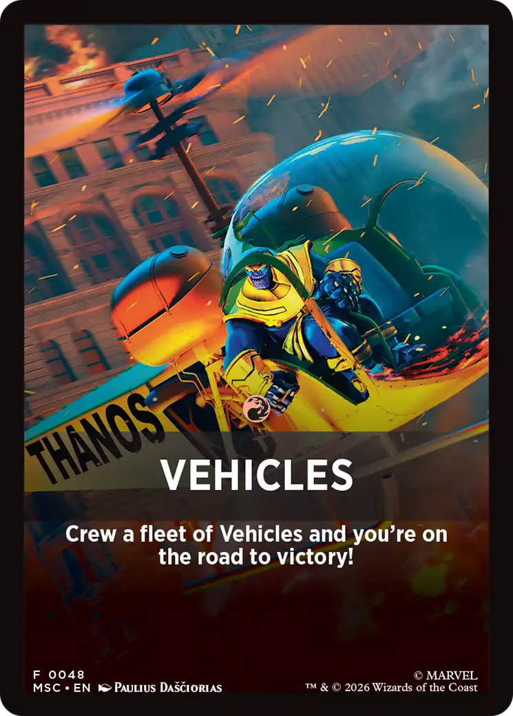 Vehicles Theme Card [Marvel Super Heroes Commander] | Mega City Incorporated