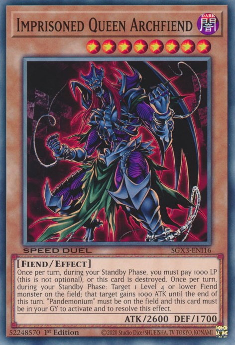 Imprisoned Queen Archfiend [SGX3-ENI16] Common | Mega City Incorporated