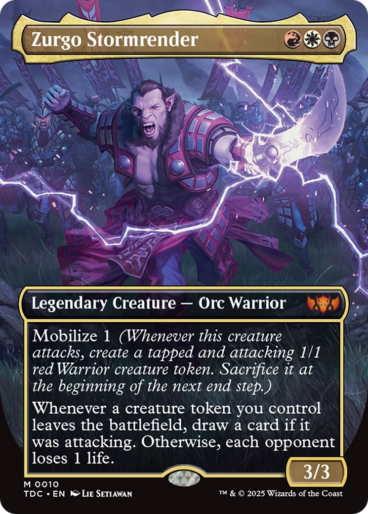 Zurgo Stormrender (Borderless) [Tarkir: Dragonstorm Commander] | Mega City Incorporated