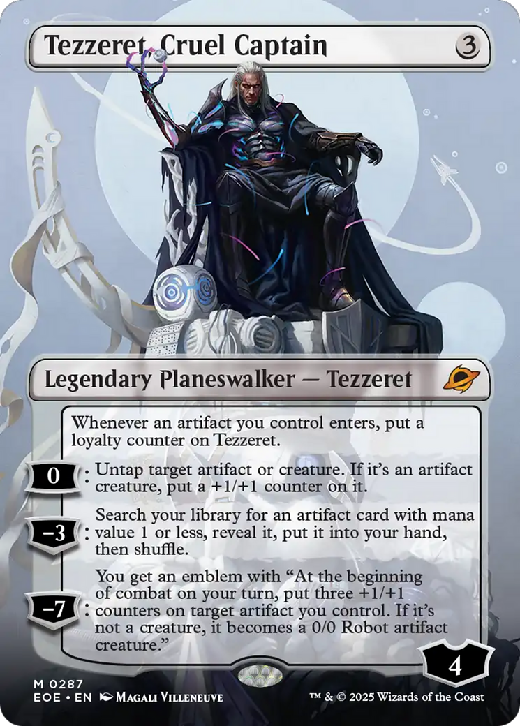 Tezzeret, Cruel Captain (Borderless) [Edge of Eternities] | Mega City Incorporated