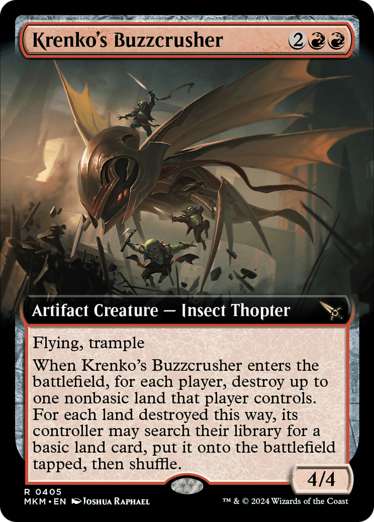 Krenko's Buzzcrusher (Extended Art) [Murders at Karlov Manor] | Mega City Incorporated