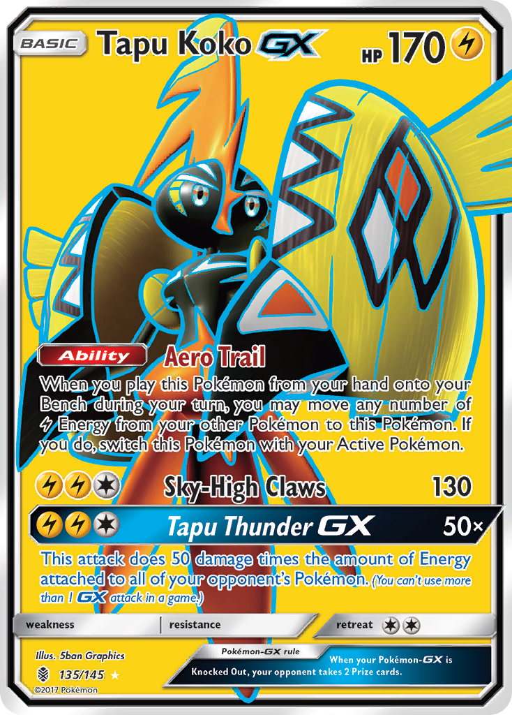 Tapu Koko GX (135/145) [Sun & Moon: Guardians Rising] | Mega City Incorporated