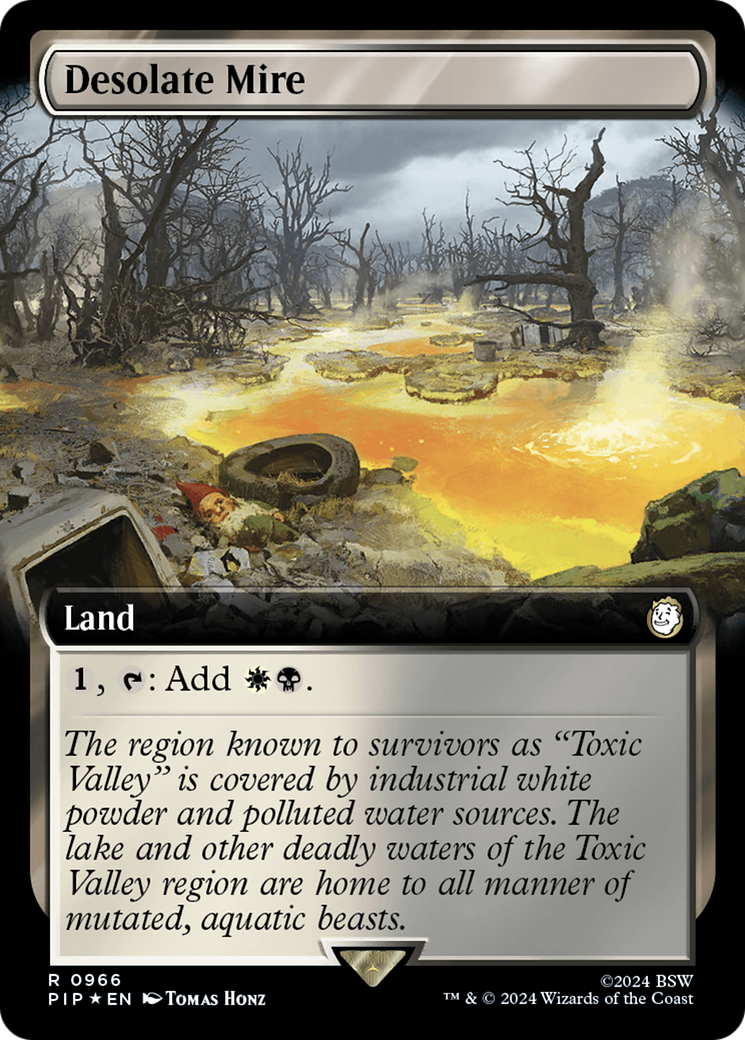 Desolate Mire (Extended Art) (Surge Foil) [Fallout] | Mega City Incorporated