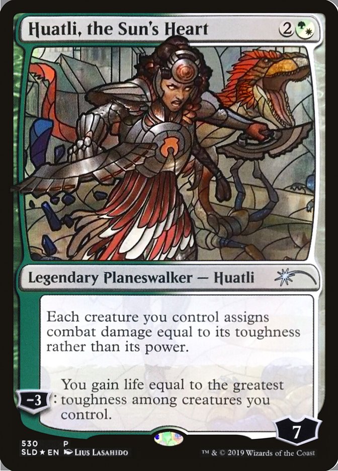 Huatli, the Sun's Heart (Stained Glass) [Secret Lair Drop Promos] | Mega City Incorporated