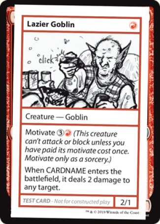 Lazier Goblin (2021 Edition) [Mystery Booster Playtest Cards] | Mega City Incorporated