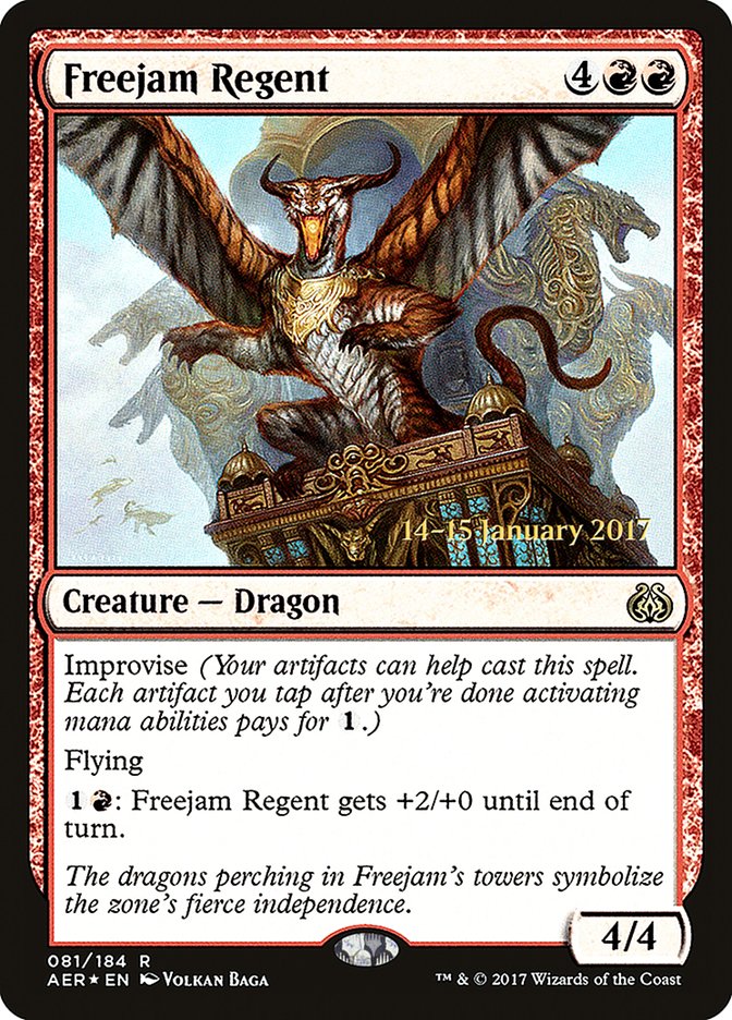 Freejam Regent [Aether Revolt Prerelease Promos] | Mega City Incorporated