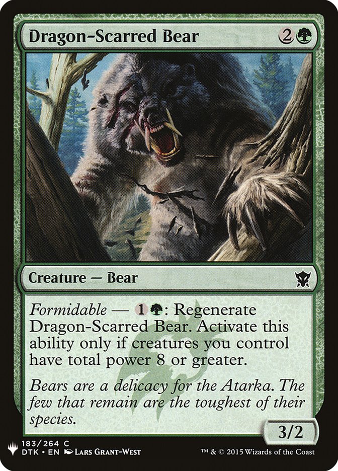 Dragon-Scarred Bear [Mystery Booster] | Mega City Incorporated