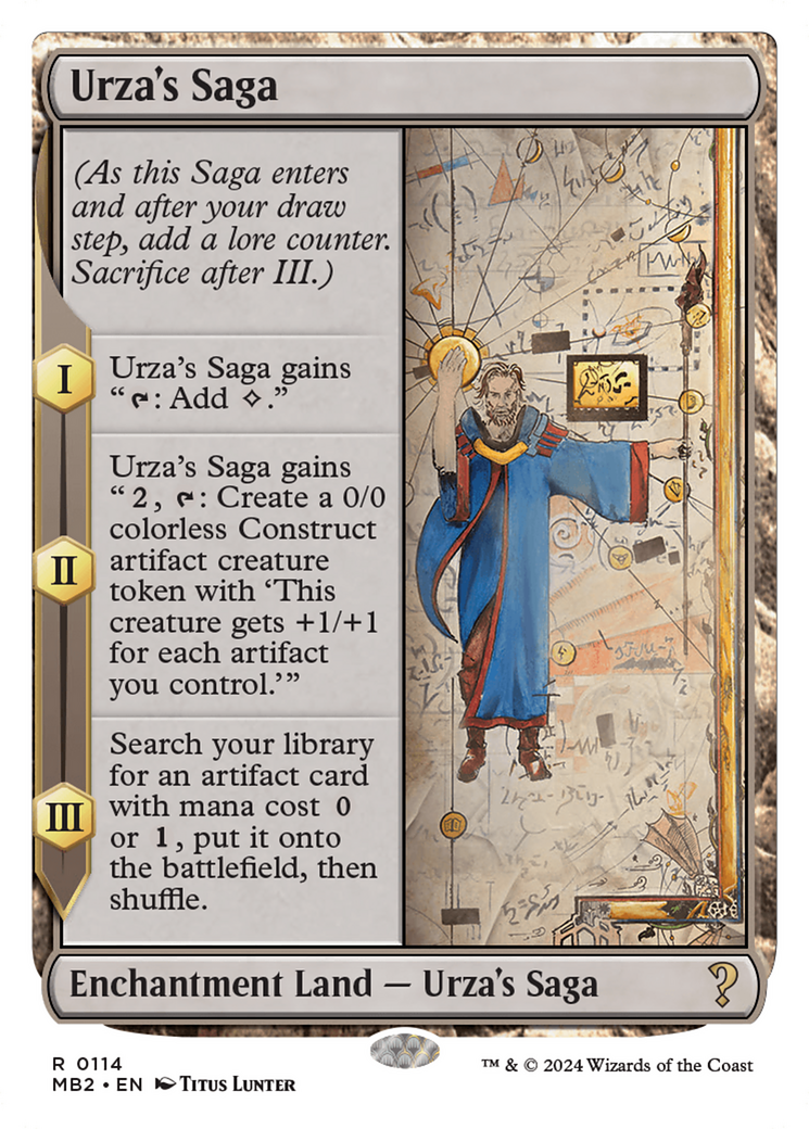 Urza's Saga (White Border) [Mystery Booster 2] | Mega City Incorporated