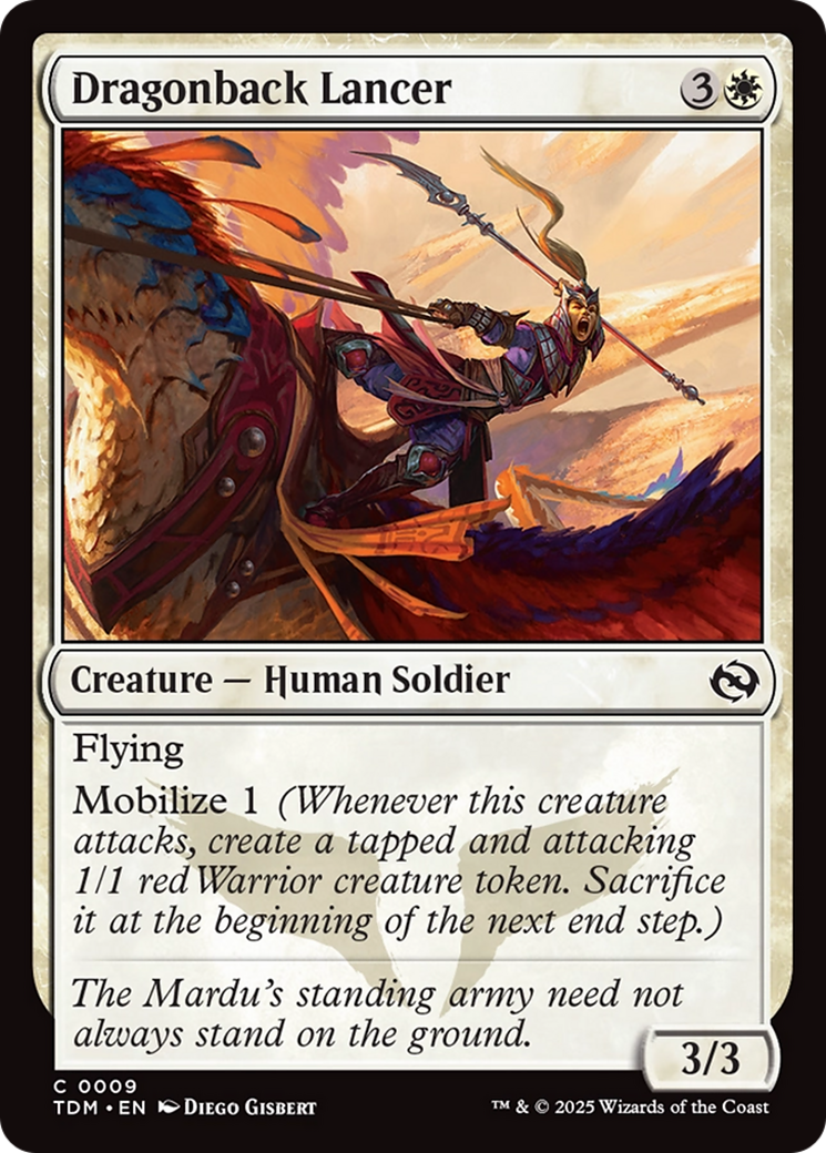 Dragonback Lancer [Tarkir: Dragonstorm] | Mega City Incorporated