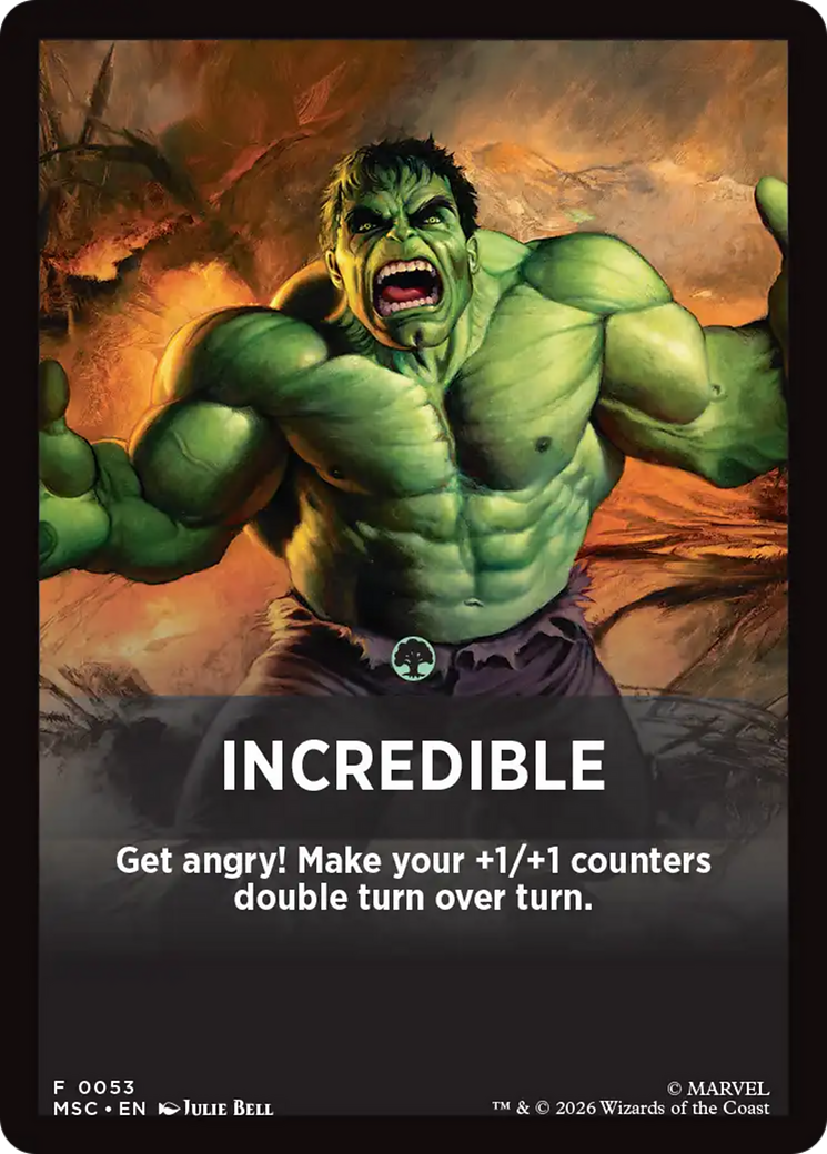 Incredible Theme Card [Marvel Super Heroes Commander] | Mega City Incorporated