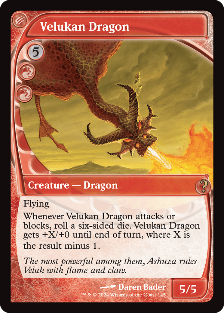 Velukan Dragon (Future Sight) [Mystery Booster 2] | Mega City Incorporated