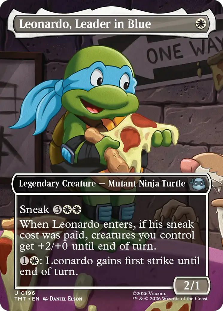 Leonardo, Leader in Blue (Borderless) [Teenage Mutant Ninja Turtles] | Mega City Incorporated