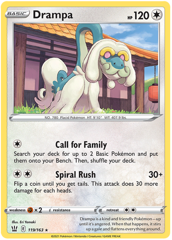 Drampa (119/163) [Sword & Shield: Battle Styles] | Mega City Incorporated