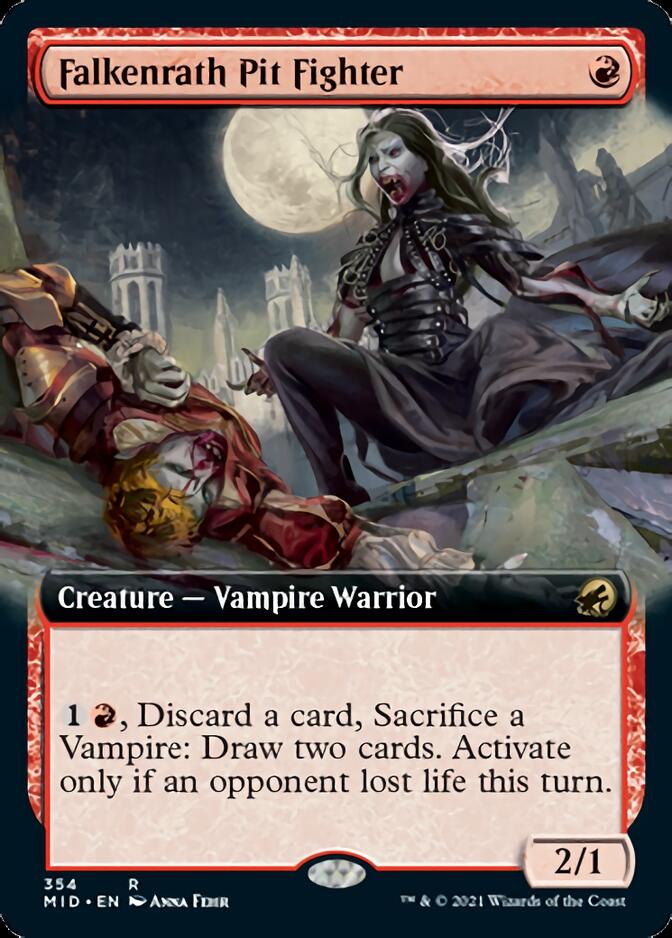 Falkenrath Pit Fighter (Extended Art) [Innistrad: Midnight Hunt] | Mega City Incorporated