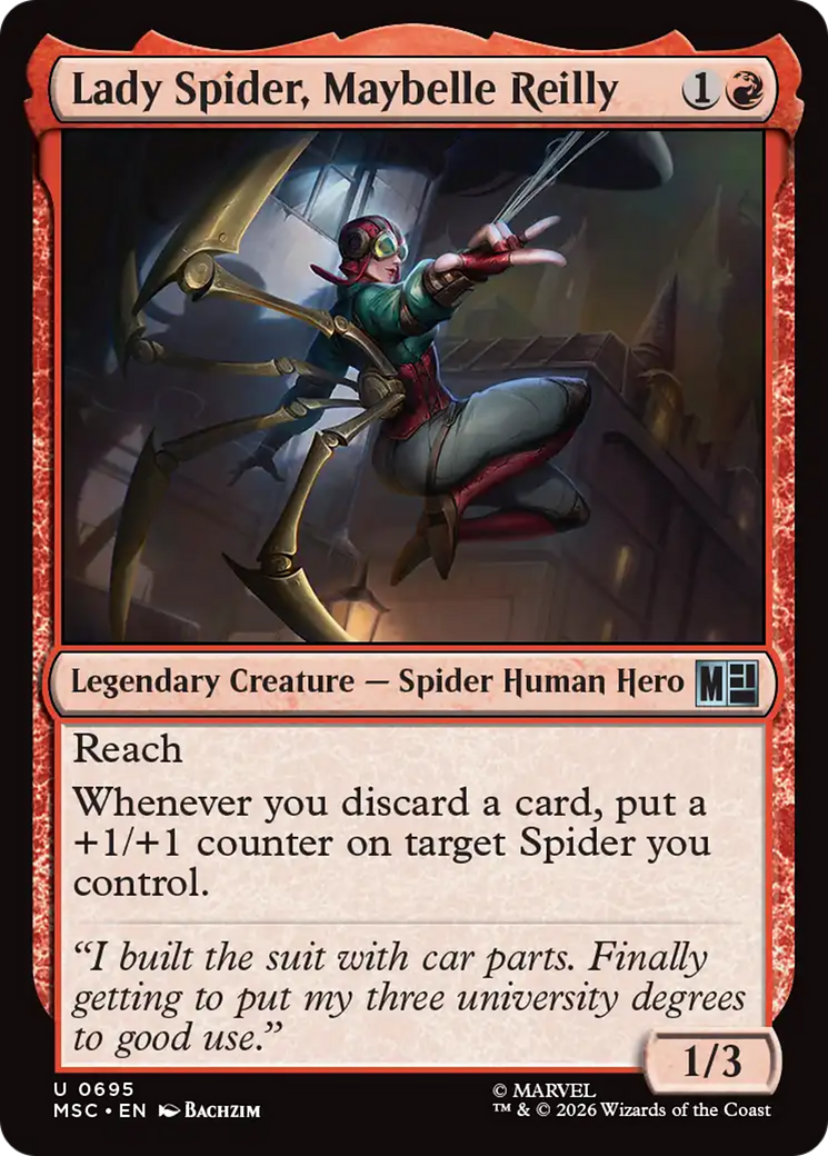 Lady Spider, Maybelle Reilly [Marvel Super Heroes Commander] | Mega City Incorporated