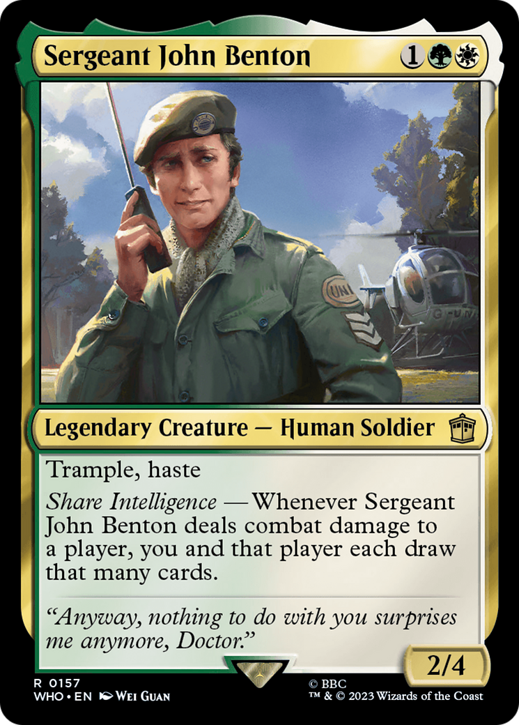 Sergeant John Benton [Doctor Who] | Mega City Incorporated