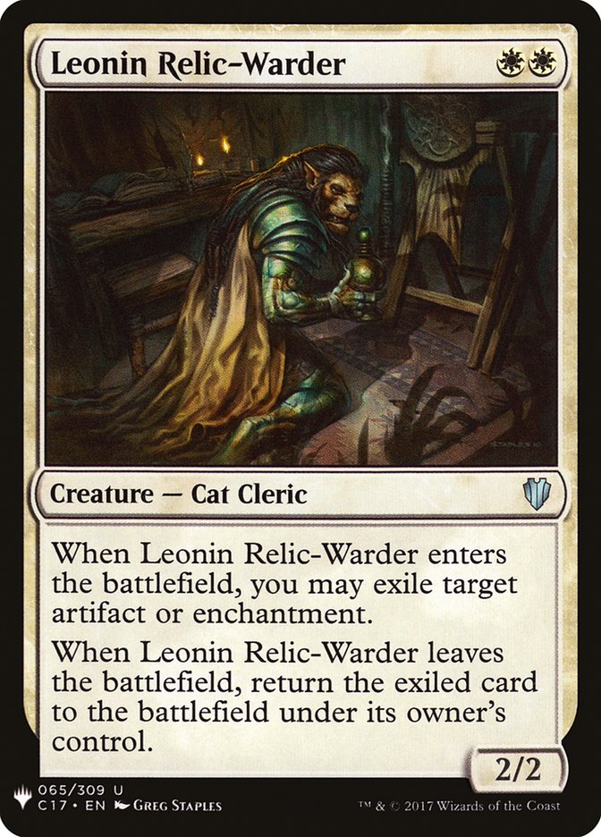 Leonin Relic-Warder [Mystery Booster] | Mega City Incorporated