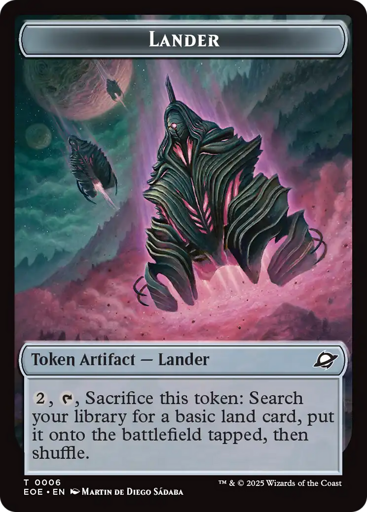 Drone // Lander (0006) Doubled-Sided Token [Edge of Eternities Tokens] | Mega City Incorporated