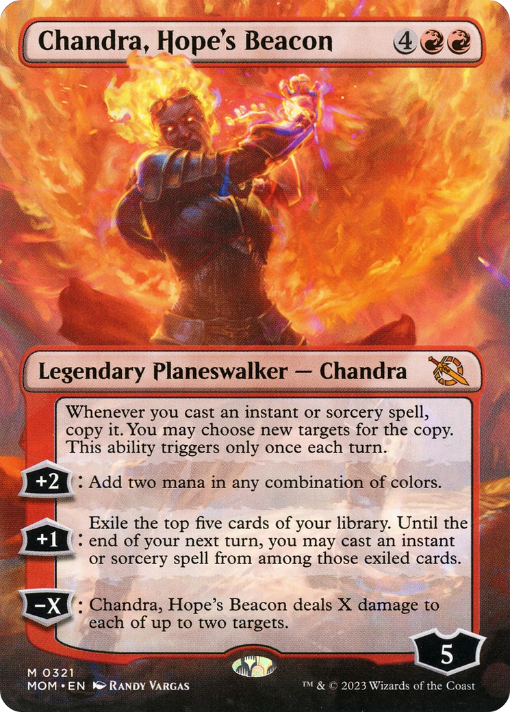 Chandra, Hope's Beacon (Borderless Alternate Art) [March of the Machine] | Mega City Incorporated