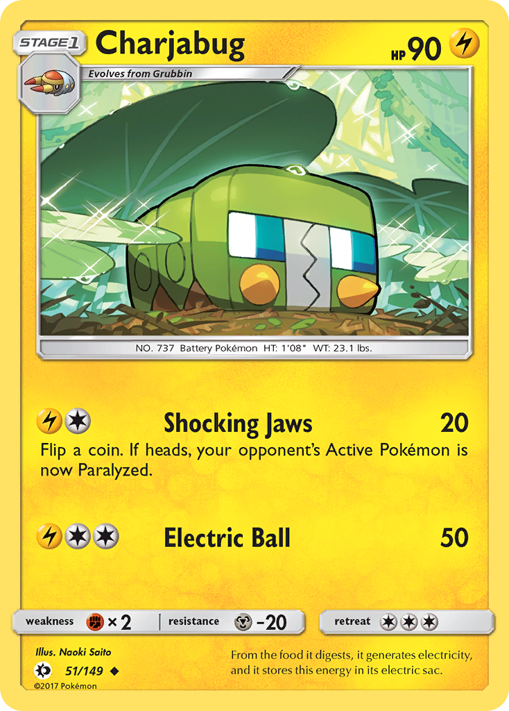 Charjabug (51/149) [Sun & Moon: Base Set] | Mega City Incorporated