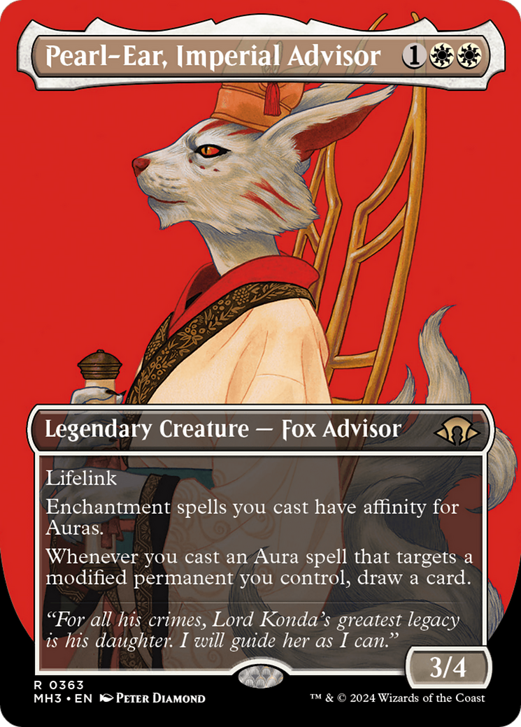 Pearl-Ear, Imperial Advisor (Borderless) [Modern Horizons 3] | Mega City Incorporated