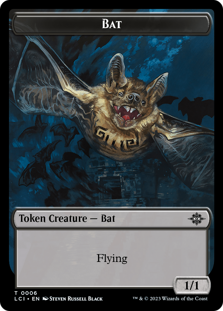 Gnome // Bat Double-Sided Token [The Lost Caverns of Ixalan Tokens] | Mega City Incorporated