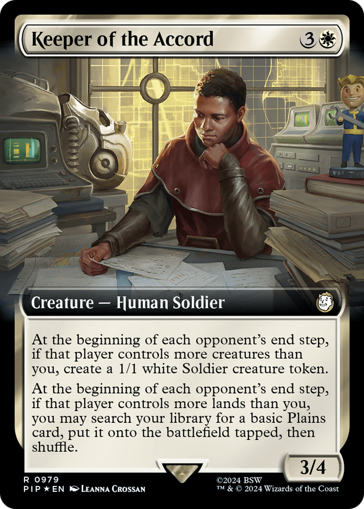 Keeper of the Accord (Extended Art) (Surge Foil) [Fallout] | Mega City Incorporated