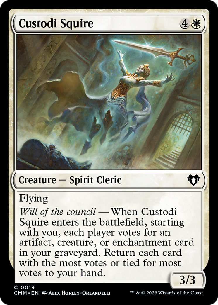 Custodi Squire [Commander Masters] | Mega City Incorporated