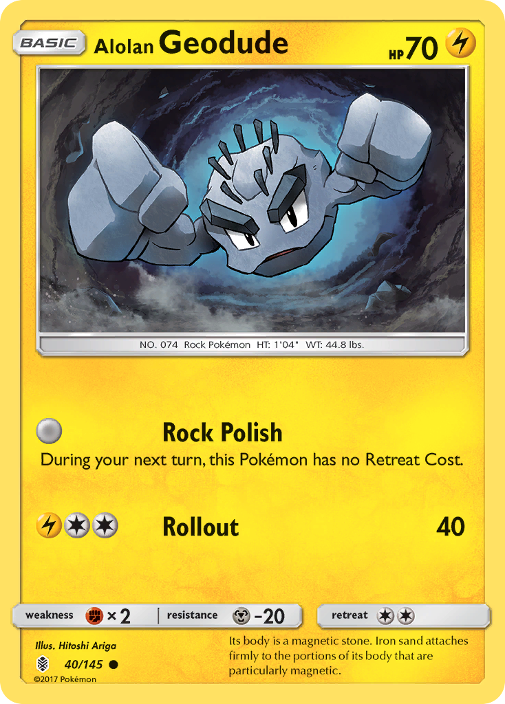 Alolan Geodude (40/145) [Sun & Moon: Guardians Rising] | Mega City Incorporated