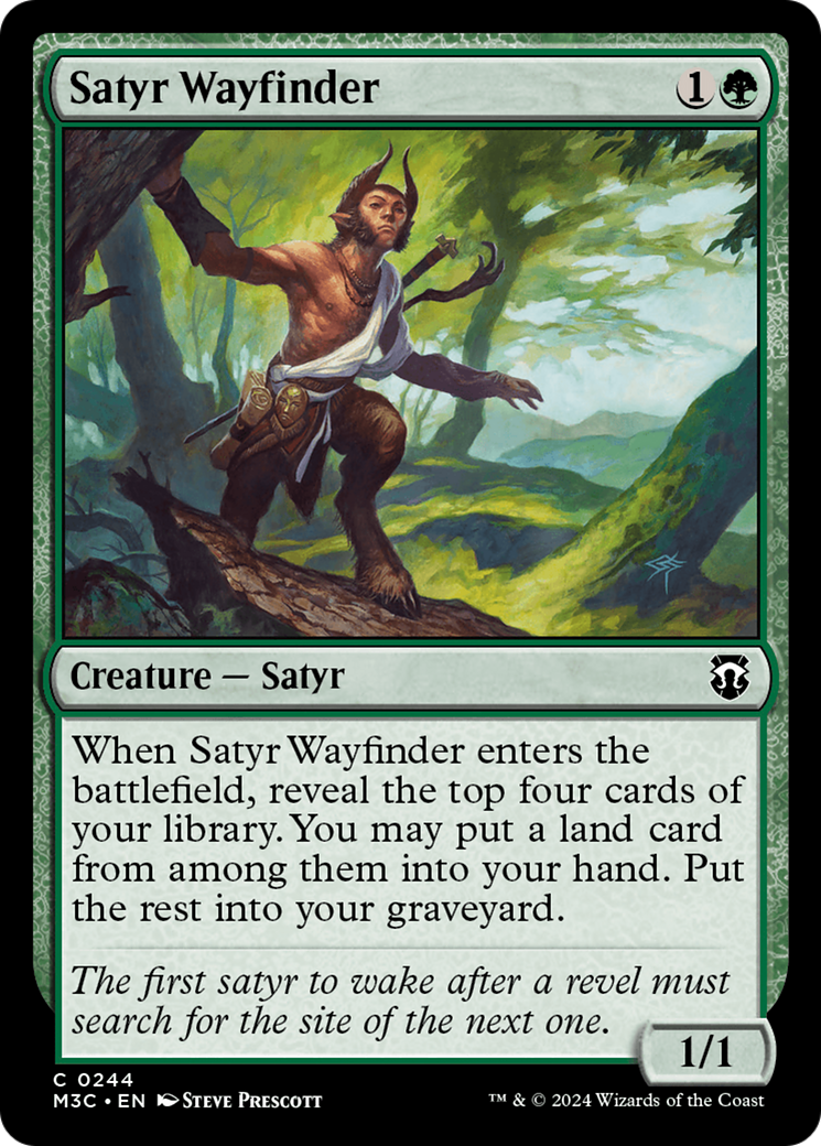 Satyr Wayfinder (Ripple Foil) [Modern Horizons 3 Commander] | Mega City Incorporated