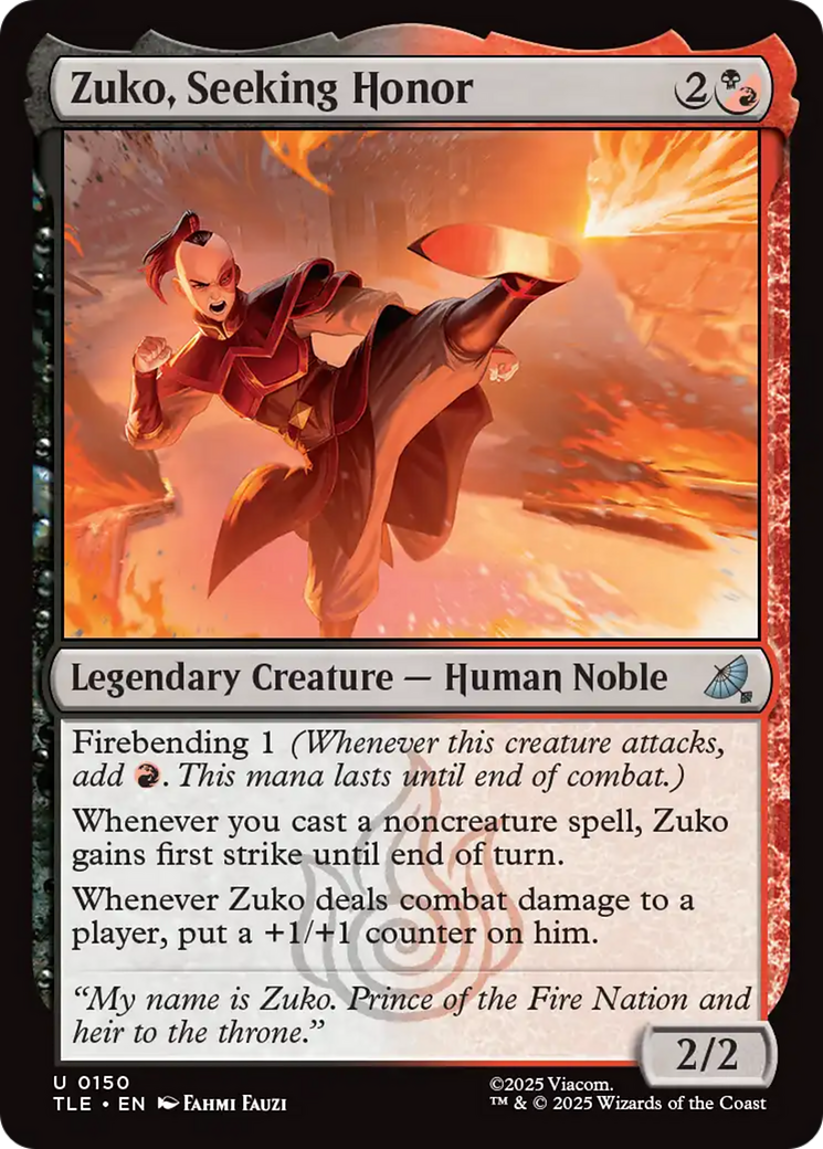 Zuko, Seeking Honor [Avatar: The Last Airbender: Eternal-Legal] | Mega City Incorporated