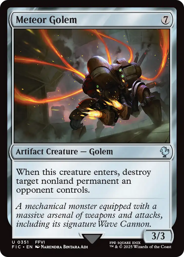 Meteor Golem [FINAL FANTASY Commander] | Mega City Incorporated