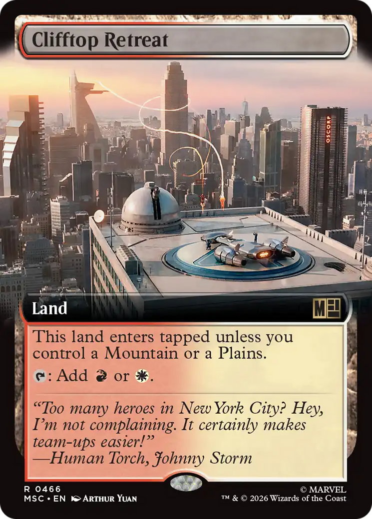 Clifftop Retreat (Extended Art) [Marvel Super Heroes Commander] | Mega City Incorporated