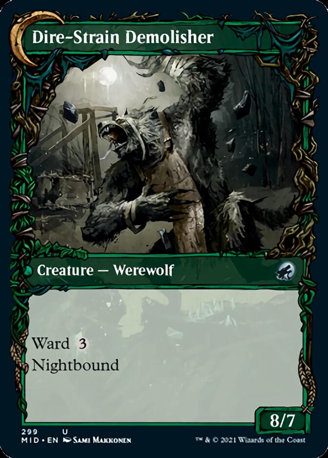 Burly Breaker // Dire-Strain Demolisher (Showcase Equinox) [Innistrad: Midnight Hunt] | Mega City Incorporated
