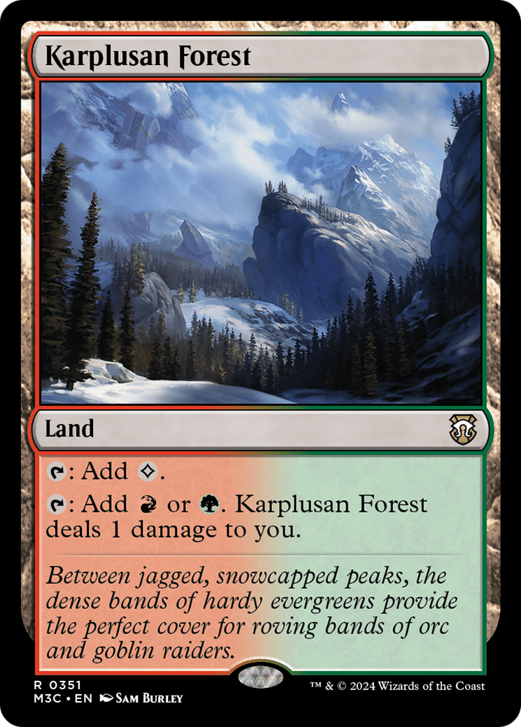 Karplusan Forest (Ripple Foil) [Modern Horizons 3 Commander] | Mega City Incorporated