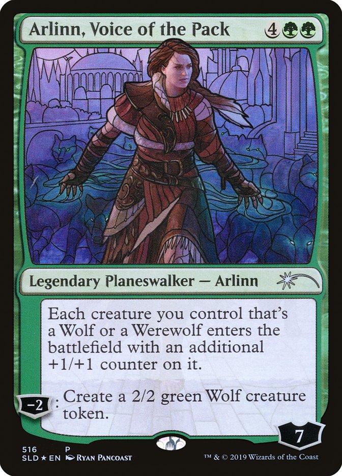 Arlinn, Voice of the Pack (Stained Glass) [Secret Lair Drop Promos] | Mega City Incorporated