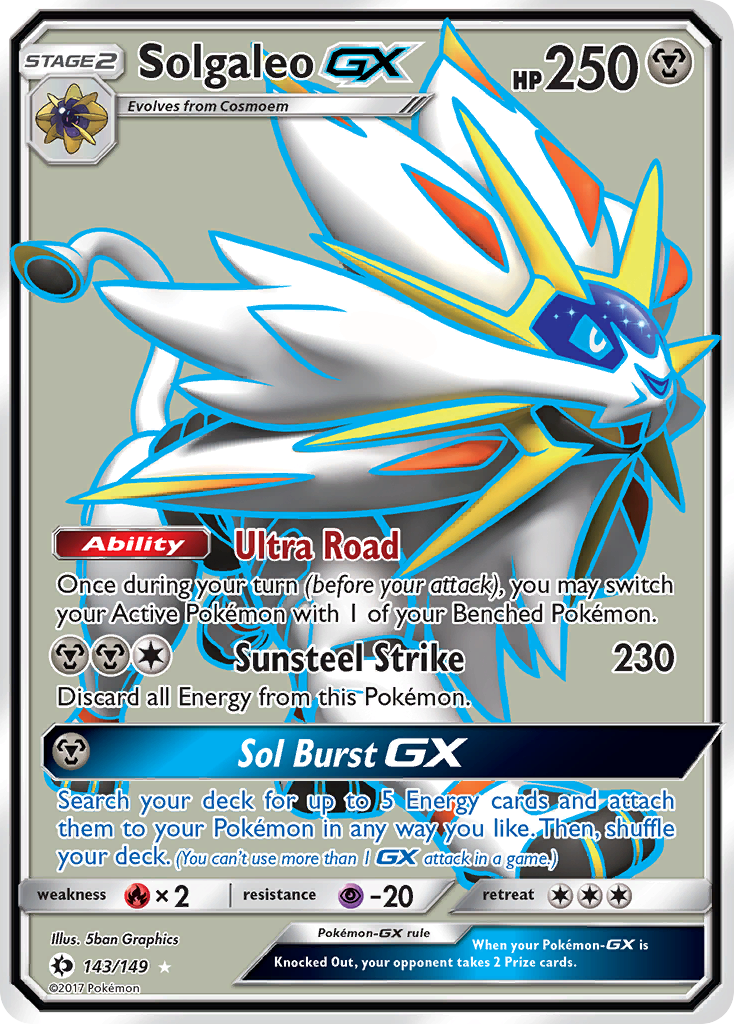 Solgaleo GX (143/149) [Sun & Moon: Base Set] | Mega City Incorporated