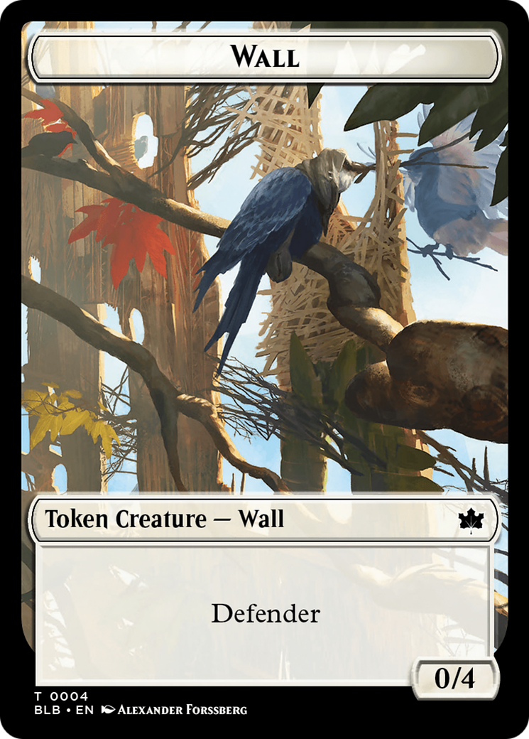 Wall // Intrepid Rabbit Double-Sided Token [Bloomburrow Tokens] | Mega City Incorporated