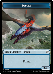 Drake // Soldier (0026) Double-Sided Token [Outlaws of Thunder Junction Commander Tokens] | Mega City Incorporated