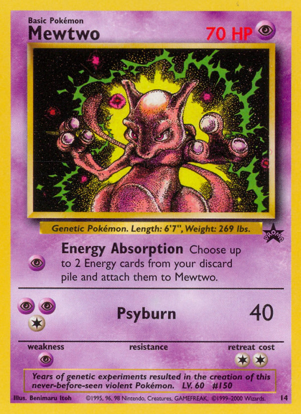 Mewtwo (14) [Wizards of the Coast: Black Star Promos] | Mega City Incorporated