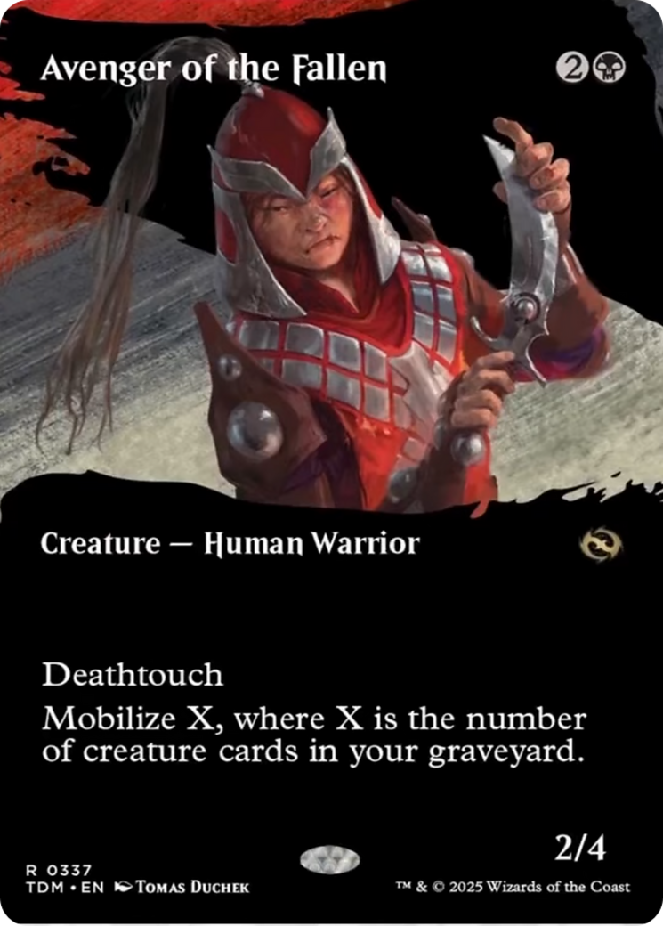Avenger of the Fallen (Borderless) [Tarkir: Dragonstorm] | Mega City Incorporated